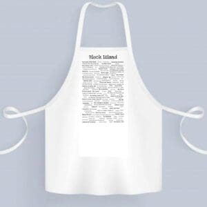 A white apron with the words " there 's no image here ".