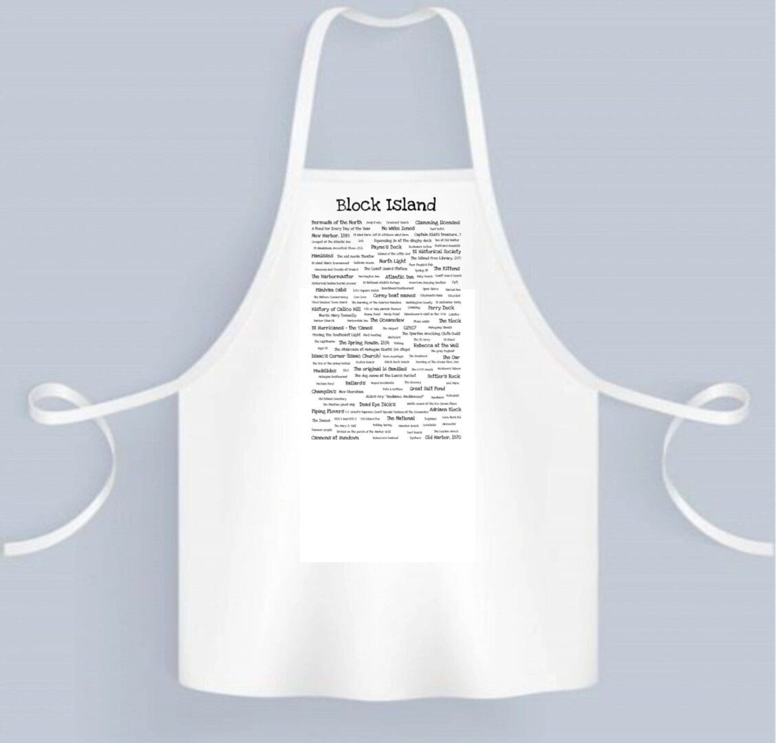 A white apron with the words " there 's no image here ".