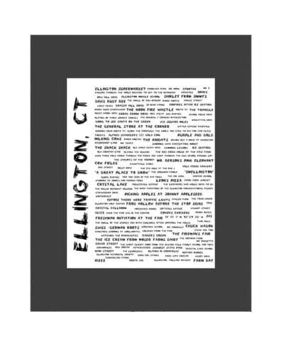 A black and white picture of the back cover of an article.