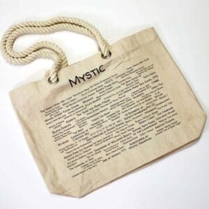 A bag with the word mystic written on it.