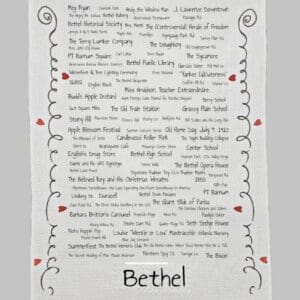 A page of names and the name bethel