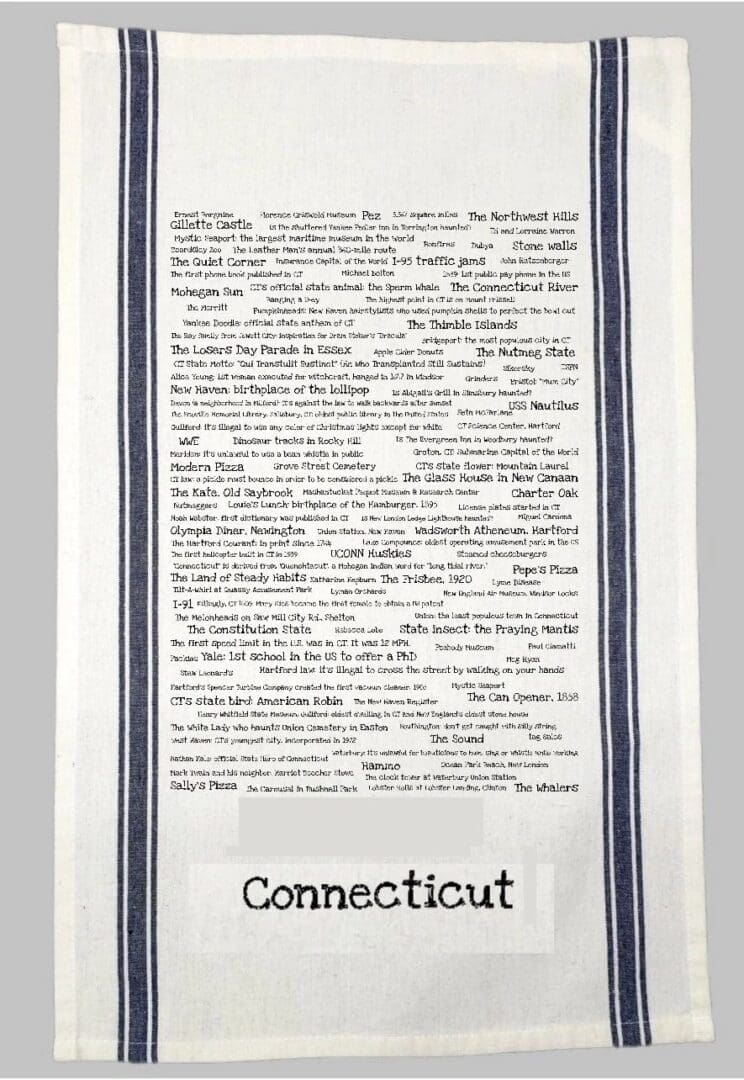 A framed document with the state of connecticut written on it.