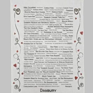 A page of the danbury historical society 's list of authors.