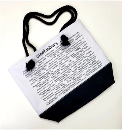 A bag with the word " dictionary " written on it.