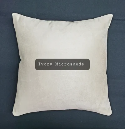 A white pillow with the words ivory maisoncode on it.