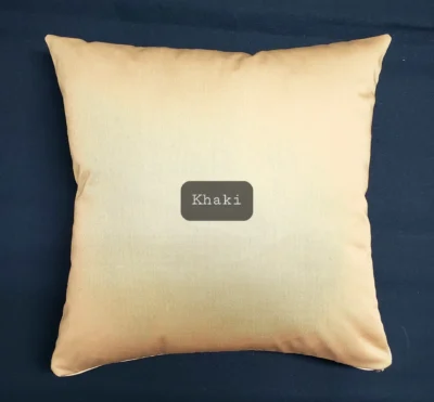 A pillow with the name of khadi on it.