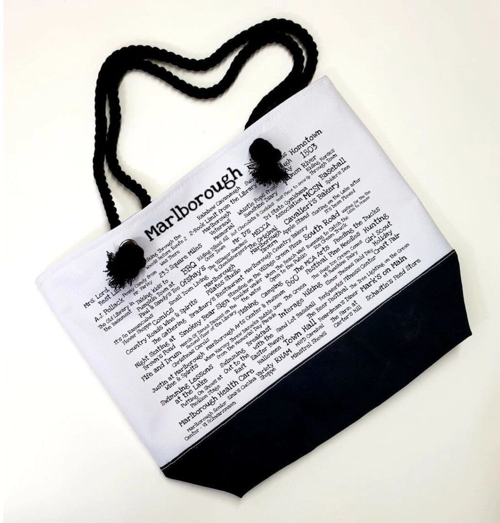 A bag with the words " we surrender ".