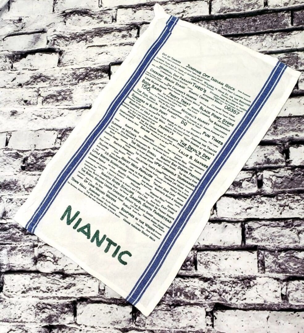 A close up of the word nantic on a paper