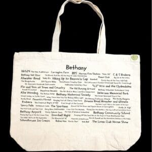 A bag with the names of many people in it.