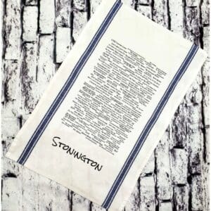 A towel with the name of st. Sebastian written in it