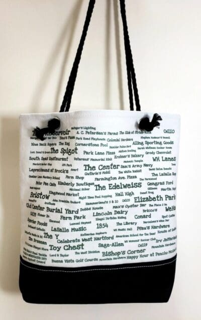 A bag with the words " the godfather " written on it.