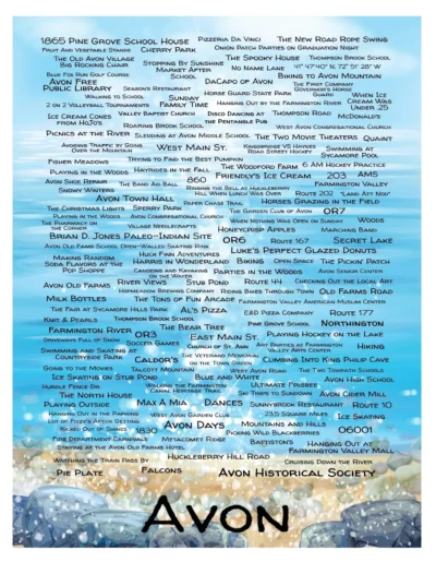 A poster of the names and dates of all 1 0 0 people who attended this event.