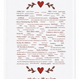 Giving Thanks Tea Towel