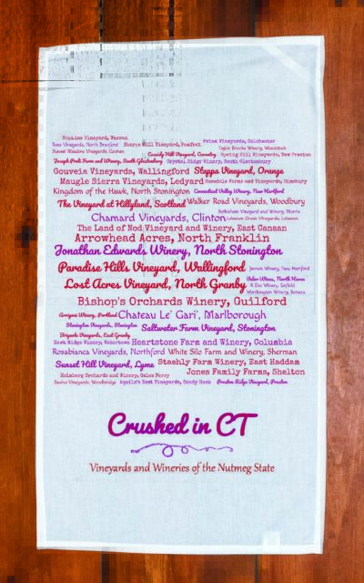 CT Wineries Tea Towel