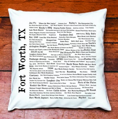 Fort Worth Pride Pillow Cover