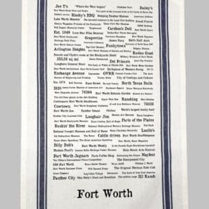 Fort Worth Townie Tea Towel