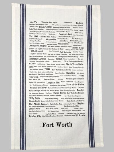 Fort Worth Townie Tea Towel