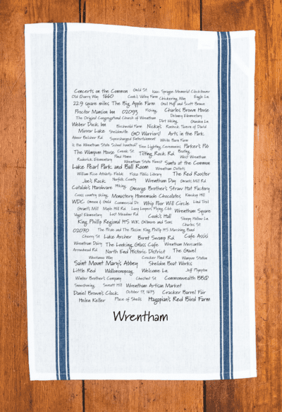 Wrentham Townie Tea Towel