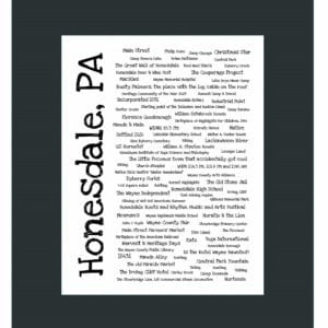 Honesdale, PA Pride Fabric Print