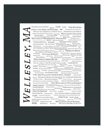 Wellesley, MA Pride Fabric Print