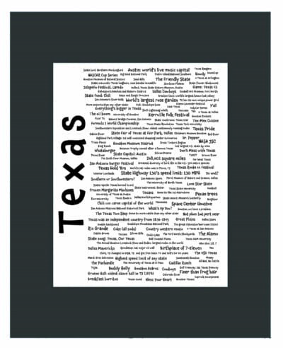Texas Pride Fabric Print