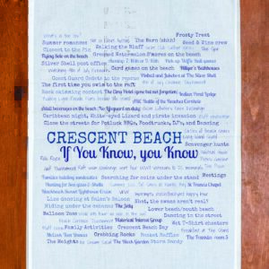 Crescent Beach Townie Tea Towel