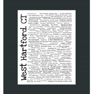 West Hartford Pride Fabric Print