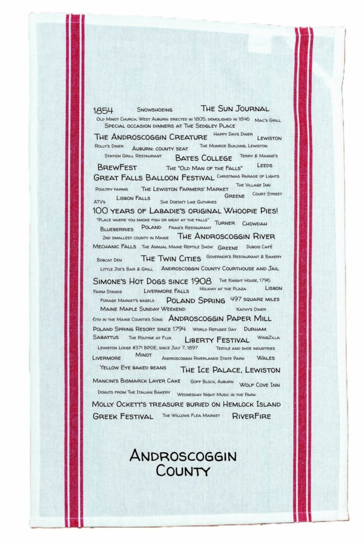 Androscoggin County Pride Tea Towel - Image 2