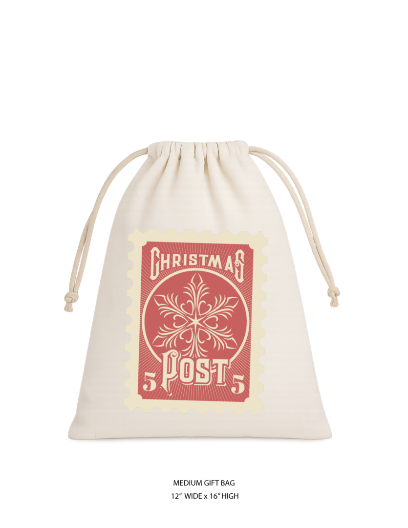 Christmas Cotton Gift Bag Set 2 - Image 3