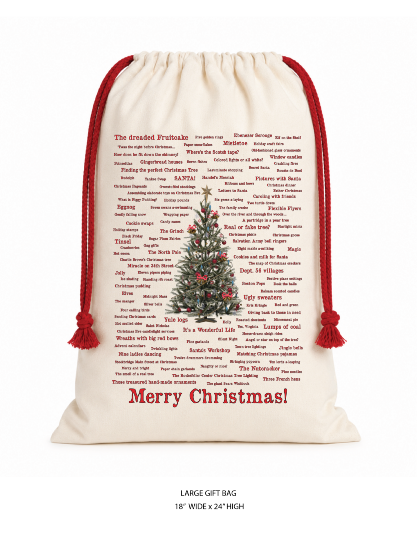 Christmas Memories Cotton Gift Bag Set - Image 2