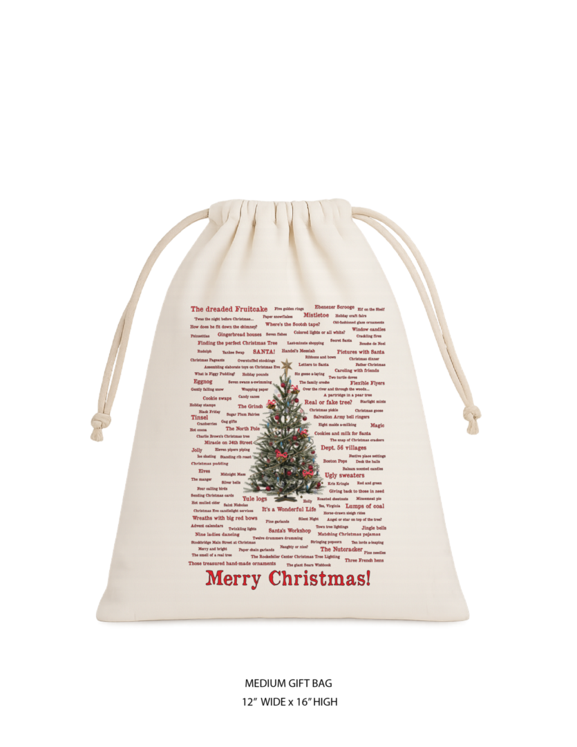 Christmas Memories Cotton Gift Bag Set - Image 3