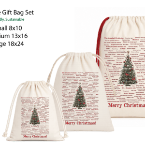 Christmas Memories Cotton Gift Bag Set